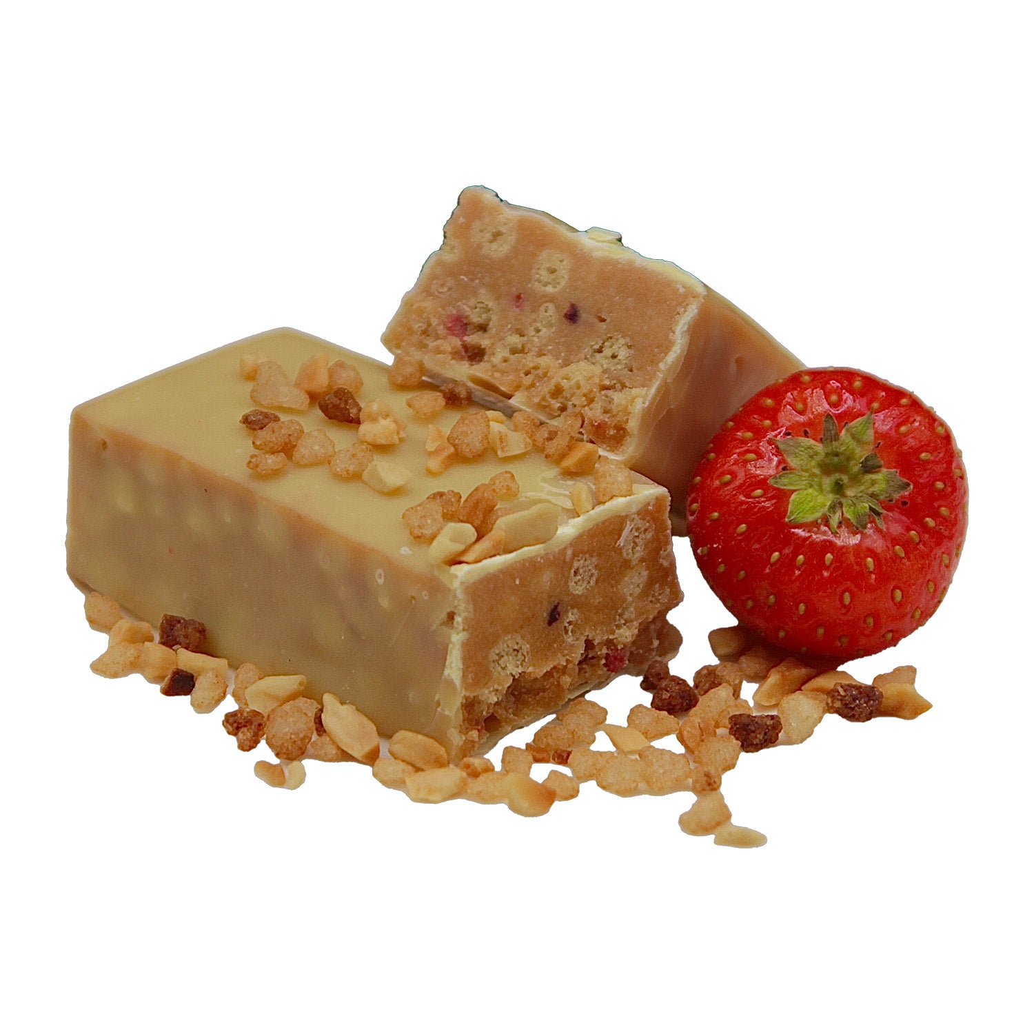 Sanaslank proteïnereep crunchy met aardbeiensmaak low carb (7 stuks)