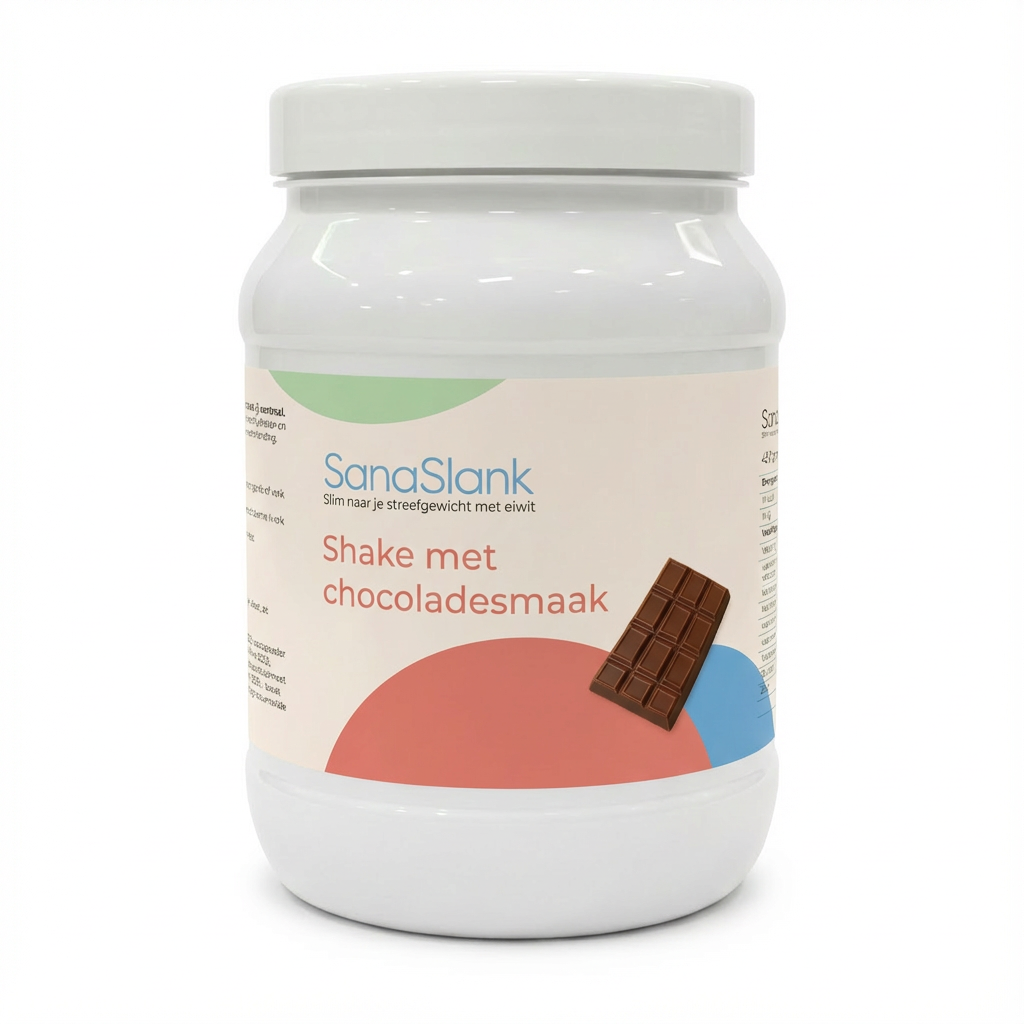 SanaSlank Chocolade Shake – High Protein & Ultra Low Carb Voordeelpot (450 g)