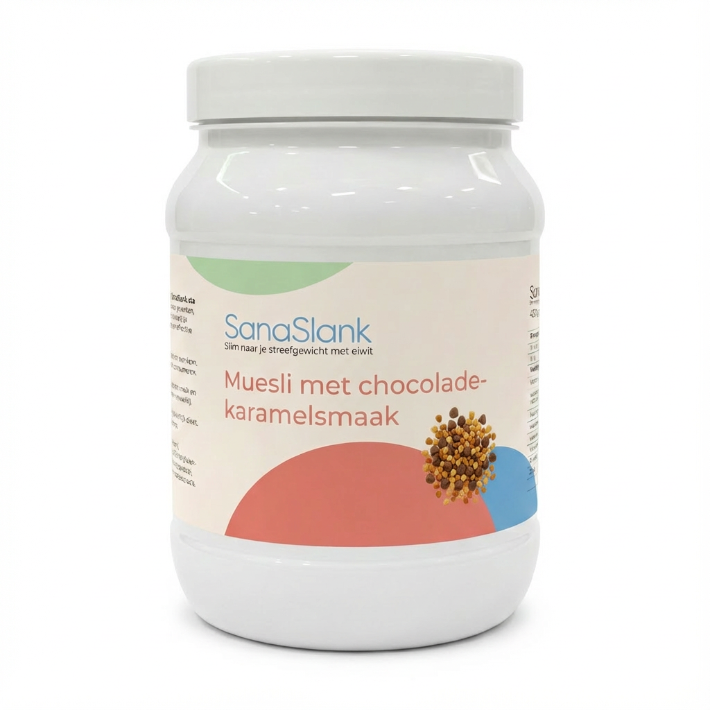 Sanaslank muesli met chocolade-karamelsmaak – voordeelpot