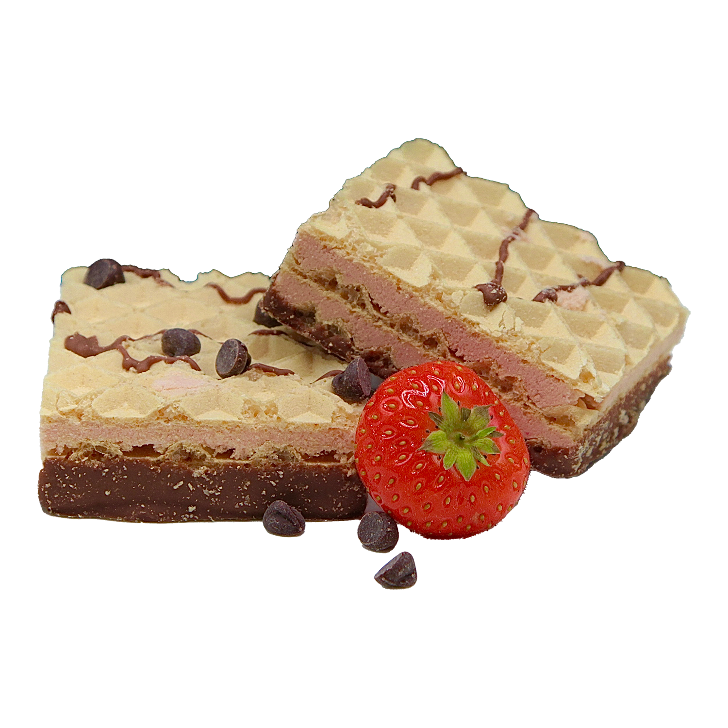 SanaSlank wafel met aardbeiensmaak (4 zakjes)