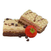 SanaSlank wafel met aardbeiensmaak (4 zakjes)
