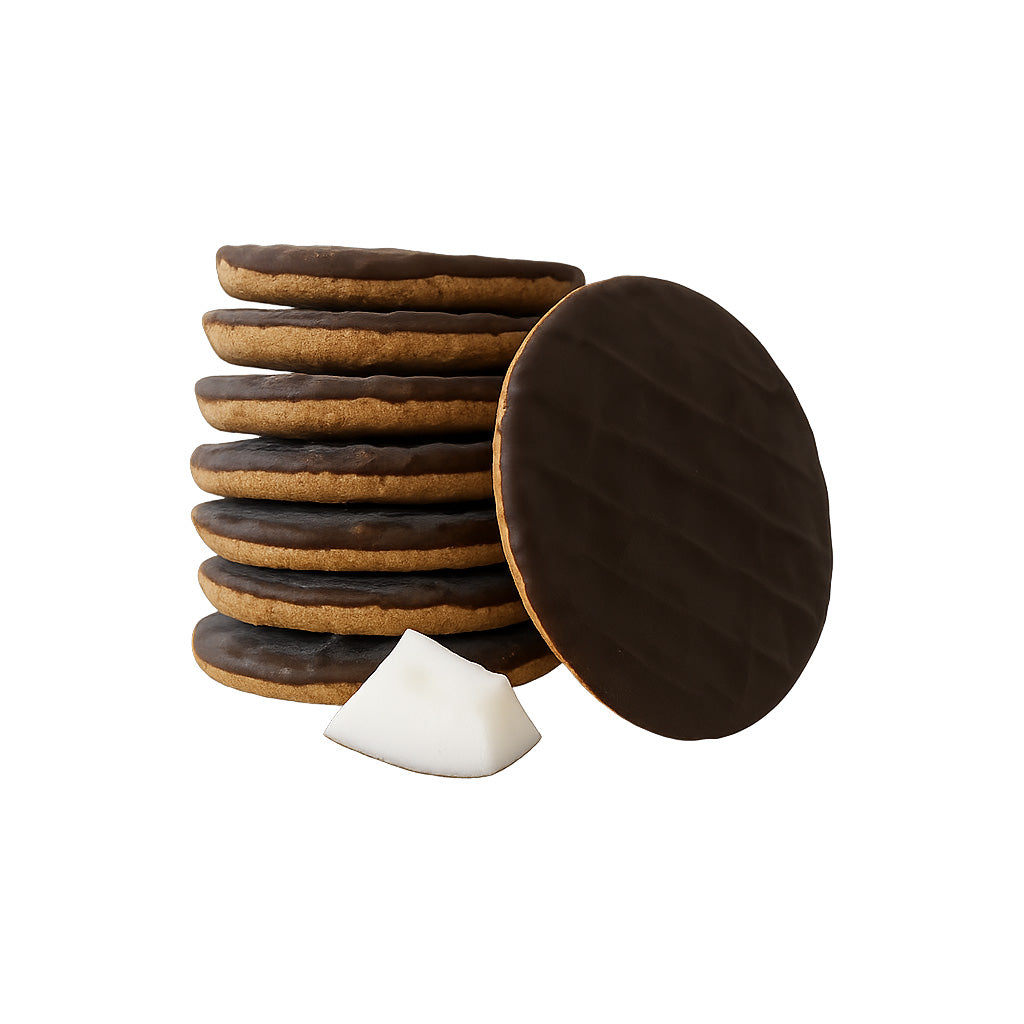 SanaSlank Chocolade-Kokos Biscuit – Eiwitrijk & Low Carb (4 zakjes)