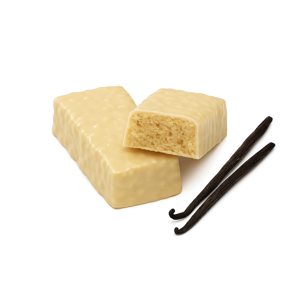 SanaSlank Fluffy Vanille Crisp Reep – Eiwitrijk, Vezelrijk & Low Sugar (7 stuks, glutenvrij)