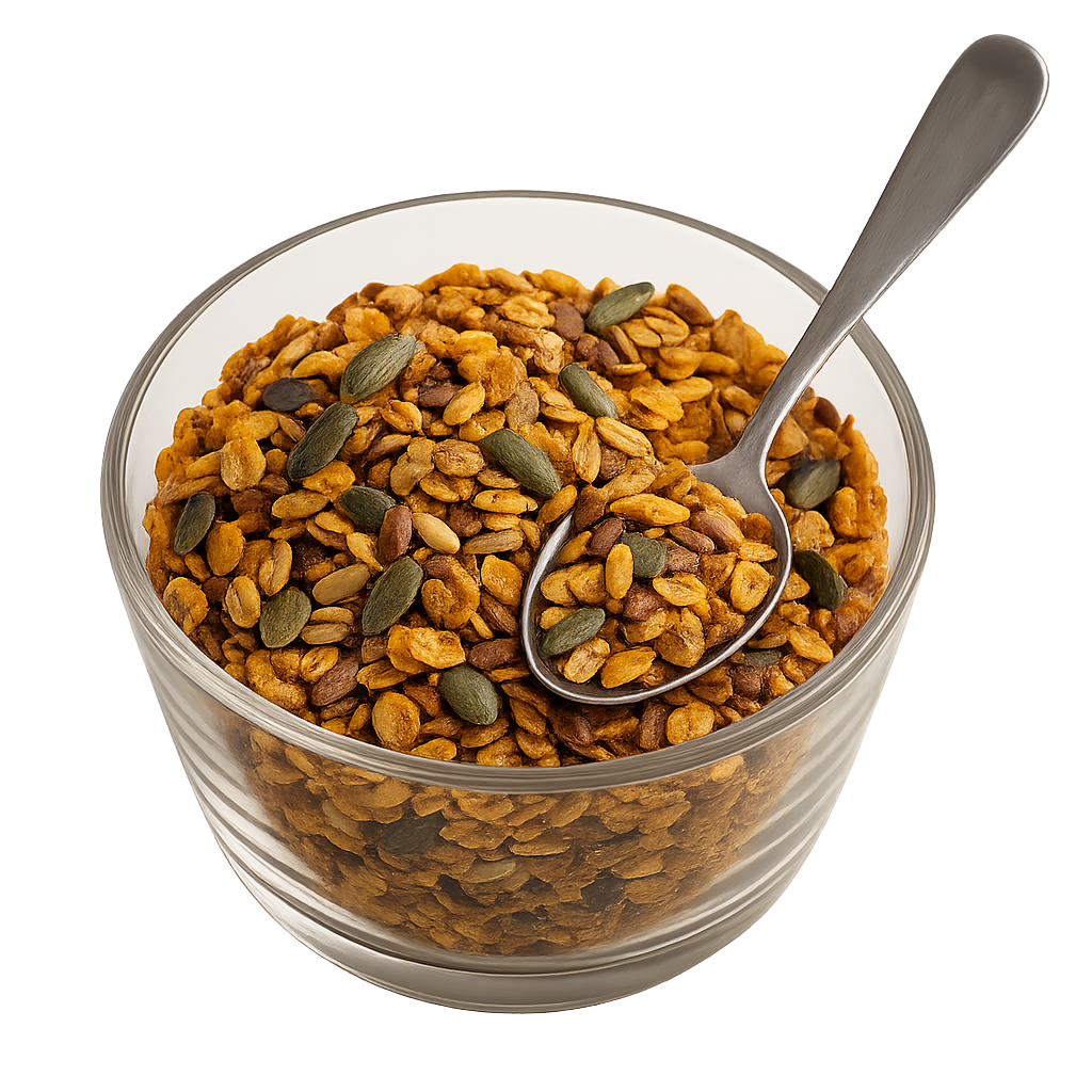 SanaSlank  bio Granola met 3 zaden – Eiwitrijk, Vezelrijk & Keto-Friendly (5 zakjes)