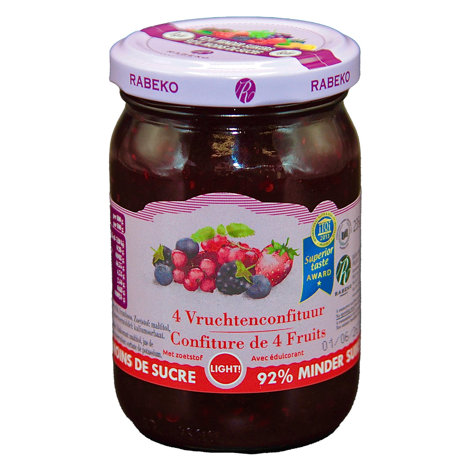 SanaSlank jam vier vruchten – low sugar