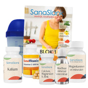 Startpakket Sanaslank Blok 1 – Week 1 | Compleet afslankpakket met supplementen en shaker en boek