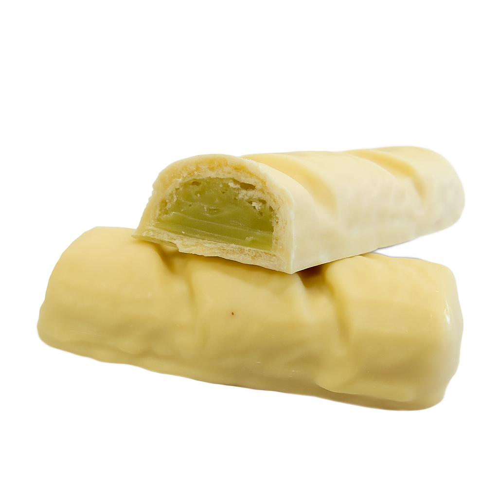 SanaSlank proteinereep crunch witte chocolade met pistache vulling (7 stuks)
